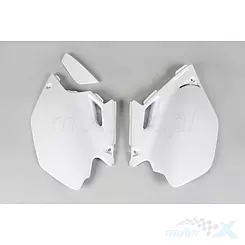 Osłony tylne górne komplet białe UFO Plast Yamaha WRF 250 / WRF 450 03-06