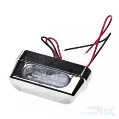 Lampa tablicy uniwersalna LED 12V 0.2W chrom uniwersalne homologacja E11