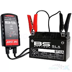 Ładowarka akumulatorów, inteligentna 8-stopniowa, 12V od 4h do 30Ah, akumulatory standardowe, żelowe lub AGM, BS Battery BS15