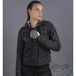 Kurtka motocyklowa damska jeansowa, wiosna, lato, jesień, LS2 Oaky Black