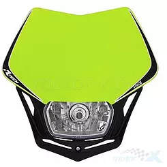 Lampa uniwersalna przednia, seledynowo czarna, Racetech V-FACE MASKGFNR008