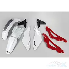 Zestaw osłon nadwozia biało-czerwono-czarny UFO Plast Honda CR 125 09-13