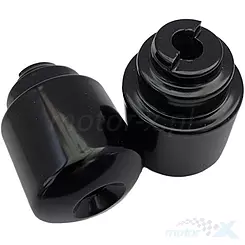 Końcówki kierownicy czarne, Biketec BT0046 (2403060000)