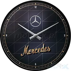 Zegar ścienny Mercedes-Benz Gold Nostalgic Art 51098
