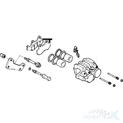 Zacisk hamulcowy tylny Kymco Agility S 125