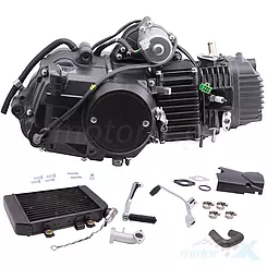 Silnik kompletny 130cc, zestaw z chłodnicą, Moretti Parts 154FMI 130 4T LC