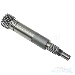Wałek sprzęgłowy przekładni tylnej 117mm 13 zębów 1E40QMB/QMA 50 2T AC