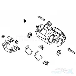 Zacisk hamulcowy tylny Kymco AK 550 / CV3 550