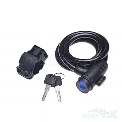 Zabezpieczenie przed kradzieżą, linka-spirala, grubość 10mm, długość 1 metr, WM Motor