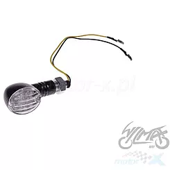 Kierunkowskaz tylny lewy M10 LED carbon biały klosz