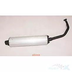 Tłumik odblokowany zestaw długa tuba 49cm 139QMB/QMA (GY6 50) 4T