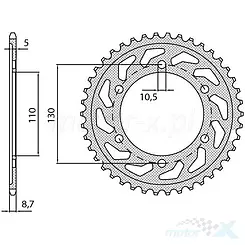 Zębatka tylna 532 48 zębów Sunstar (JTR1875) 