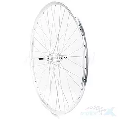 Felga tylna, koło rowerowe 28", O/AG Motors, srebrna, p.GL-B01R, aluminiowa, wolnobieg