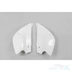 Osłony tylne górne komplet biały UFO Plast Kawasaki KX 85 98-13