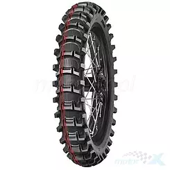 Opona motocyklowa offroad Mitas 110/90-19 TERRA FORCE-MX SAND 2 TT (PODWÓJNY CZERWONY PASEK) 62M tył