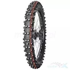 Opona motocyklowa offroad Mitas 120/80-19 TERRA FORCE MX-SAND 63M TT (PODWÓJNY CZERWONY PASEK) tył