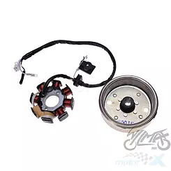 Stator z kołem magnesowym Peugeot Kisbee