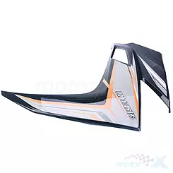 Osłona przednia boczna lewa czarno-pomarańczowa Zipp Pro XT RS 125