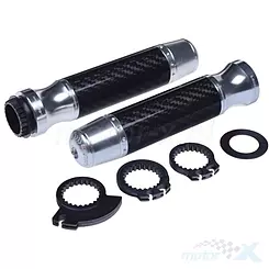 Manetki komplet uniwersalne carbon 656 srebrne