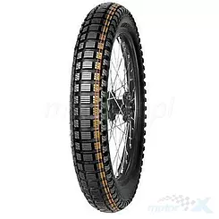 Opona motocyklowa szosowa Mitas 3.00-17 SPEEDWAY SOFT 50P NHS TT (PODWÓJNY POMARAŃCZOWY PASEK) tył