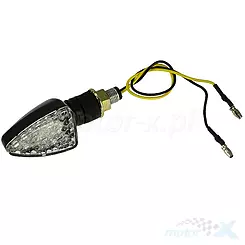 Kierunkowskaz tylny lewy M10 LED czarny biały klosz