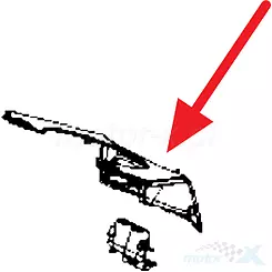 Osłona włącznika zapłonu czarny ZBP Kymco DT X360