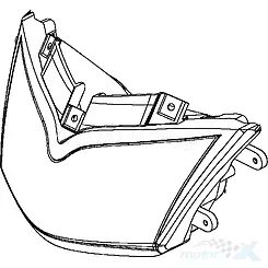 Obudowa lampy przedniej Kymco People S
