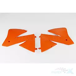 Osłony chłodnicy pomarańczowe  UFO Plast  KTM SX / EXC 01-02