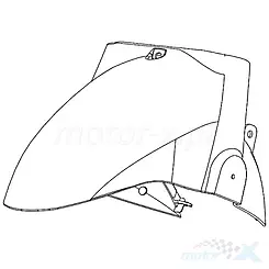 Błotnik przedni kremowy Keeway Zahara 65101T82MC00