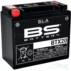 Akumulator bezobsługowy BS Battery BTX20 (YTX20-BS) 12V 18Ah 175x87x155mm 270CCA