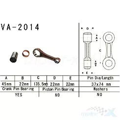 Korbowód Vesrah VA-2014