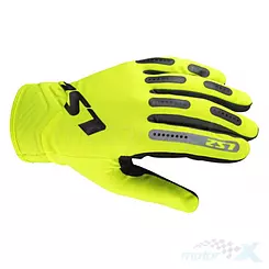Rękawice offroad LS2 Bend Hi-Vis Yellow Grey