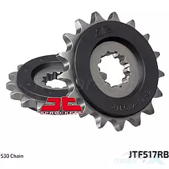 Zębatka przednia 530 17 zębów, RB - gumowa prowadnica łańcucha, 24 / 28.7mm JT Sprockets JTF517