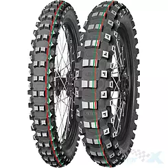 Opona motocyklowa offroad Mitas 80/100-21 TERRA FORCE-MX MH MEDIUM/HARD 51M (CZERWONO-ZIELONY PASEK) TT przód