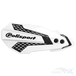 Osłony dłoni, listki, uniwersalne, biało czarne, Polisport MX Flow