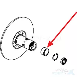 Łożysko igiełkowe 25x33x18mm korektora sprzęgła tylnego Kymco 91004-LBA2-E00