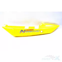 Osłona tylna górna lewa żółta Barton N 125