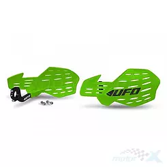 Osłony dłoni uniwersalne, handbary, zielone z mocowaniem 22mm, UFO Plast GUARDIAN PM01659026