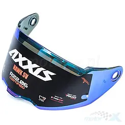 Szyba kasku AXXIS V-31 HAWK niebieska Revo