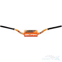 Kierownica pomarańczowo czarna z pomarańczową gąbką, FATBAR 28.6mm, Scar Racing RC BEND S9112OR-OR