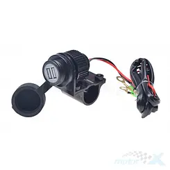 Gniazda USB 5V 2A na kierownicę, WM Motor 9988