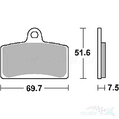 Klocki hamulcowe ceramiczne SBS Ceramic Street 821HF