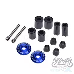 Końcówka kierownicy, niebieskie, Leoshi CNC, Yamaha NMax