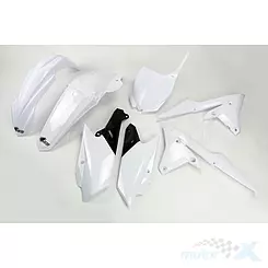 Zestaw osłon nadwozia biały UFO Plast Yamaha YZF 250F / 450F