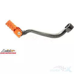 Dźwignia zmiany biegów, aluminiowa, czarna, końcówka pomarańczowa, Accel SCL751453OR KTM SXF250/350 '16-'19, EXCF 250/350 '17-'19