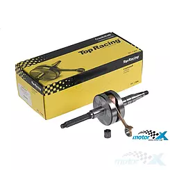 Wał korbowy, sworzeń tłoka 12mm, Top Racing Evolution NG, Minarelli horizontal