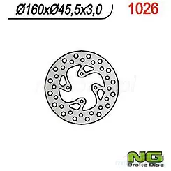 Tarcza hamulcowa NG 1026