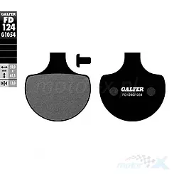 Klocki hamulcowe Galfer Semi Metal Street FD124G1054
