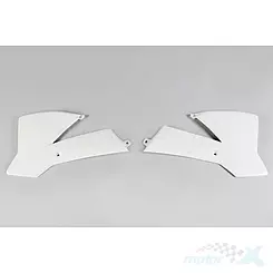 Osłony chłodnicy białe UFO Plast KTM SX 65 02-08