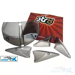 Klosze kierunkowskazów i lampy tylnej STR8, carbon, Peugeot Speedfight II